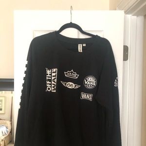 VANS Black Unisex Long Sleeve Pullover